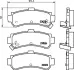 Комплект тормозных колодок, дисковый тормоз HELLA PAGID T3114 (фото 1)