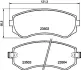 Комплект тормозных колодок, дисковый тормоз HELLA PAGID T3115 (фото 1)