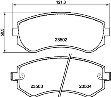Комплект тормозных колодок, дисковый тормоз HELLA PAGID T3115