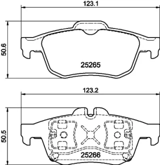 Комплект тормозных колодок, дисковый тормоз HELLA PAGID T3133