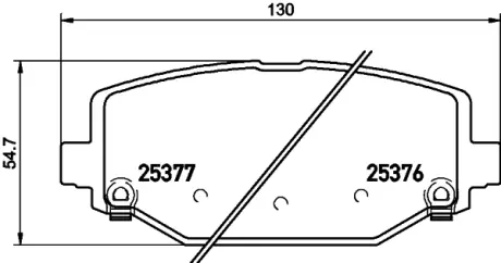 Комплект тормозных колодок, дисковый тормоз HELLA PAGID T3145