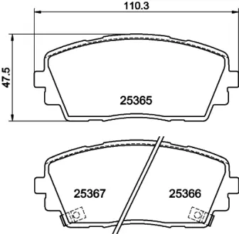 Комплект тормозных колодок, дисковый тормоз HELLA PAGID T3150