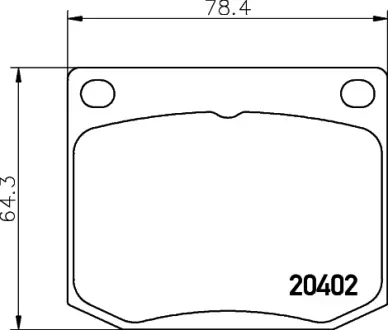 Комплект тормозных колодок, дисковый тормоз HELLA PAGID T4027