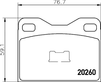 Комплект тормозных колодок, дисковый тормоз HELLA PAGID T4081