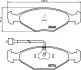 Комплект тормозных колодок, дисковый тормоз HELLA PAGID T4090 (фото 1)