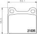 Комплект тормозных колодок, дисковый тормоз HELLA PAGID T4114 (фото 1)