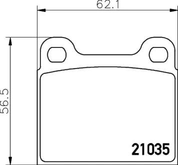 Комплект тормозных колодок, дисковый тормоз HELLA PAGID T4114