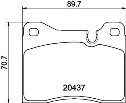 Комплект тормозных колодок, дисковый тормоз HELLA PAGID T4161
