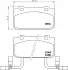 Комплект тормозных колодок, дисковый тормоз HELLA PAGID T4164 (фото 1)