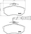 Комплект тормозных колодок, дисковый тормоз HELLA PAGID T5009 (фото 1)