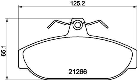 Комплект тормозных колодок, дисковый тормоз HELLA PAGID T5024