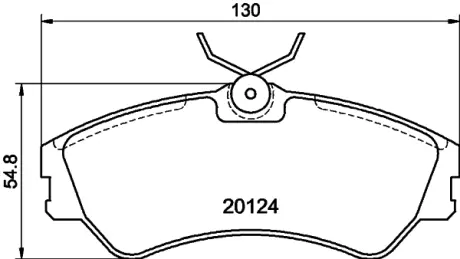 Комплект тормозных колодок, дисковый тормоз HELLA PAGID T5048