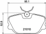 Комплект тормозных колодок, дисковый тормоз HELLA PAGID T5055 (фото 1)