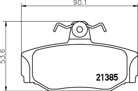 Комплект тормозных колодок, дисковый тормоз HELLA PAGID T5061