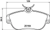 Комплект тормозных колодок, дисковый тормоз HELLA PAGID T5062 (фото 1)
