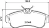Комплект тормозных колодок, дисковый тормоз HELLA PAGID T5063 (фото 1)