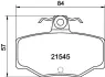Комплект тормозных колодок, дисковый тормоз HELLA PAGID T5064 (фото 1)