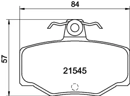 Комплект тормозных колодок, дисковый тормоз HELLA PAGID T5064