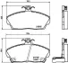 Комплект тормозных колодок, дисковый тормоз HELLA PAGID T5065 (фото 1)
