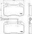 Комплект тормозных колодок, дисковый тормоз HELLA PAGID T5070 (фото 1)