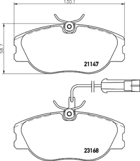 Комплект тормозных колодок, дисковый тормоз HELLA PAGID T5085