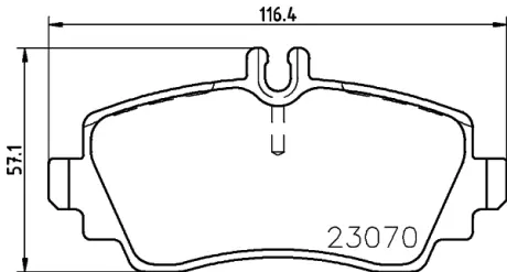 Комплект тормозных колодок, дисковый тормоз HELLA PAGID T5101