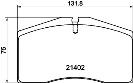 Комплект тормозных колодок, дисковый тормоз HELLA PAGID T5103