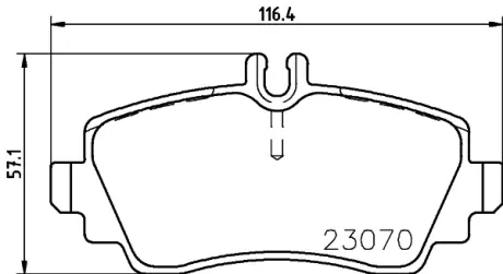Комплект тормозных колодок, дисковый тормоз HELLA PAGID T5110