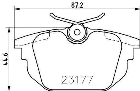 Комплект тормозных колодок, дисковый тормоз HELLA PAGID T5114