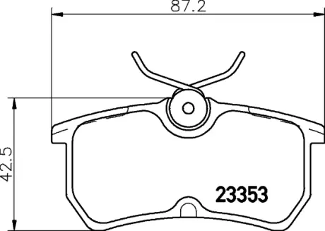 Комплект тормозных колодок, дисковый тормоз HELLA PAGID T5118