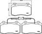 Комплект тормозных колодок, дисковый тормоз HELLA PAGID T5119 (фото 1)