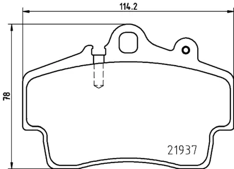Комплект тормозных колодок, дисковый тормоз HELLA PAGID T5124