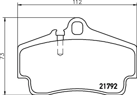 Комплект тормозных колодок, дисковый тормоз HELLA PAGID T5125