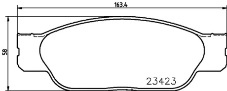 Комплект тормозных колодок, дисковый тормоз HELLA PAGID T5132