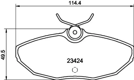 Комплект тормозных колодок, дисковый тормоз HELLA PAGID T5133