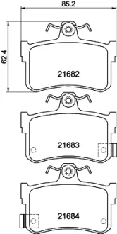 Комплект тормозных колодок, дисковый тормоз HELLA PAGID T5139
