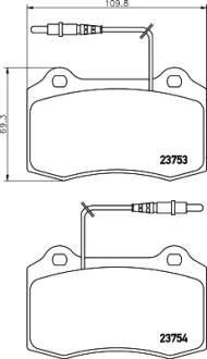 Комплект тормозных колодок, дисковый тормоз HELLA PAGID T5142
