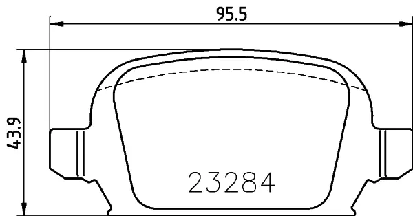 Комплект тормозных колодок, дисковый тормоз HELLA PAGID T5143 (фото 1)