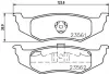 Комплект тормозных колодок, дисковый тормоз HELLA PAGID T5145 (фото 1)