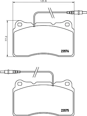 Комплект тормозных колодок, дисковый тормоз HELLA PAGID T5146 (фото 1)