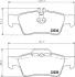 Комплект тормозных колодок, дисковый тормоз HELLA PAGID T5155 (фото 1)