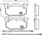 Комплект тормозных колодок, дисковый тормоз HELLA PAGID T6028 (фото 1)