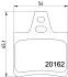 Комплект тормозных колодок, дисковый тормоз HELLA PAGID T9008 (фото 1)