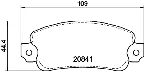 Комплект тормозных колодок, дисковый тормоз HELLA PAGID T9009