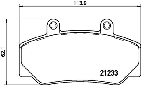 Комплект тормозных колодок, дисковый тормоз HELLA PAGID T9011