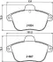 Комплект тормозных колодок, дисковый тормоз HELLA PAGID T9019 (фото 1)