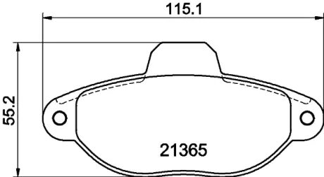 Комплект тормозных колодок, дисковый тормоз HELLA PAGID T9021