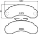 Комплект тормозных колодок, дисковый тормоз HELLA PAGID T9025 (фото 1)