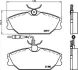 Комплект тормозных колодок, дисковый тормоз HELLA PAGID T9033 (фото 1)