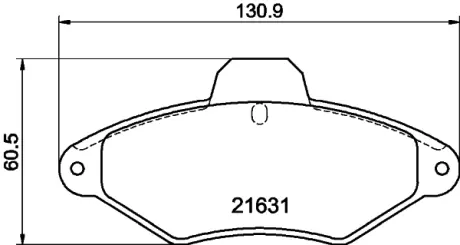 Комплект тормозных колодок, дисковый тормоз HELLA PAGID T9038